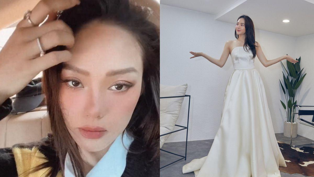 Minh Hằng lộ diện hốc hác, mặt sưng húp trước ngày cưới