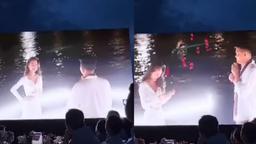 Lộ clip đại gia U50 đọc Rap cầu hôn Minh Hằng bên bờ sông