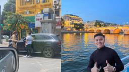 Quang Hải bị CSGT "hỏi thăm" vì va chạm ô tô trước ngày sang Pháp