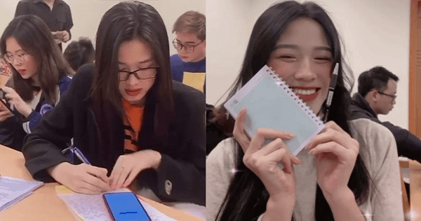 Đỗ Thị Hà được bạn cùng lớp khen chăm chỉ, yêu trường yêu lớp nhất hội Hoa hậu