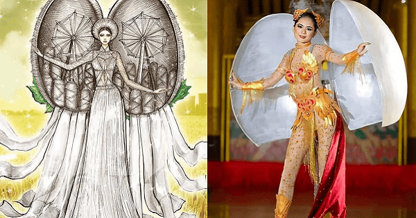 Vừa công bố, trang phục dân tộc của Khánh Vân đã bị tố đạo nhái Hoa hậu Myanmar