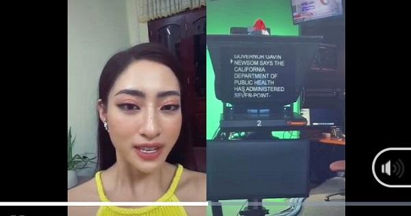 Nghe Lương Thùy Linh dẫn bản tin bằng Tiếng Anh, Tiểu Vy có toát mồ hôi?