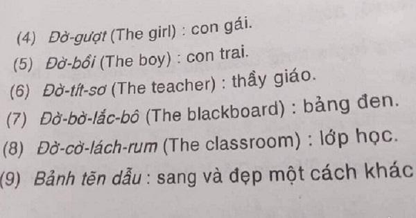 Cư dân mạng cười ngất với màn phiên âm từ Anh sang Việt, dân chuyên Anh cũng "bó tay"