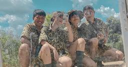 Hậu Hoàng đăng ảnh tình tứ ngồi vào lòng Mũi trưởng Long