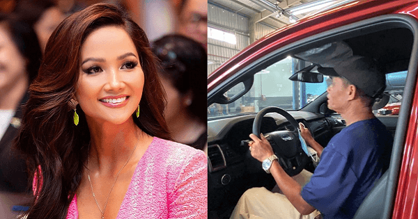 Hết xây nhà, sắm vàng, H'Hen Niê lại đưa bố mẹ đi tậu xế hộp mới