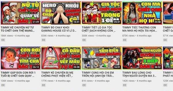 Kênh YouTube TIMMY TV bị Cục Trẻ em đề nghị gỡ, xoá nội dung