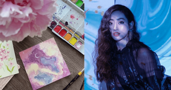 Fan ngỡ ngàng khi "Hoa hậu tri thức" Lương Thùy Linh có tài vẽ tranh "không phải dạng vừa"