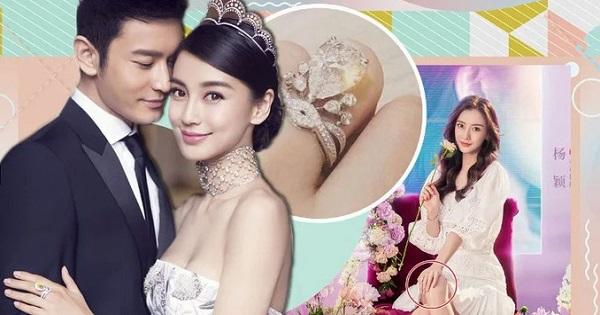 Angelababy đeo lại nhẫn kim cương triệu đô mà Huỳnh Hiểu Minh tặng