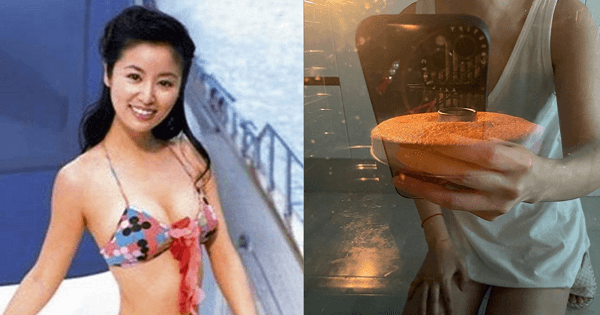 Nấu ăn cho chồng, Lâm Tâm Như "chiếm sóng" vì vô tình để lộ body quyến rũ ở tuổi 45