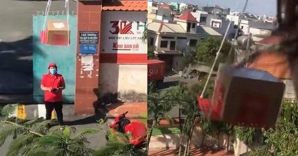 Shipper đi làm vì đam mê, giao hàng cho khách bằng flycam