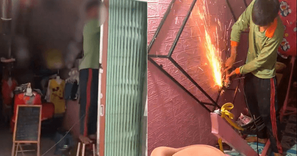 Chia tay đòi quà, chồng đến tận cửa hàng vợ tháo luôn cửa đem về