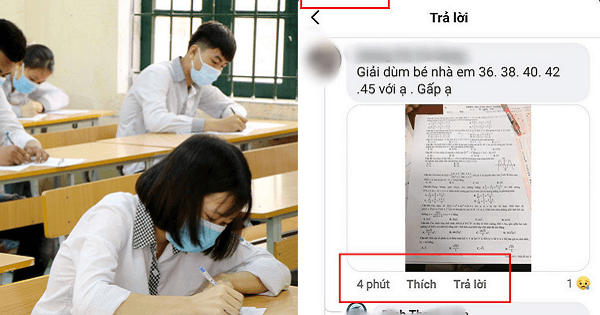 Thí sinh chụp đề Toán nhờ người làm có học lực giỏi, đặc biệt là giỏi toán