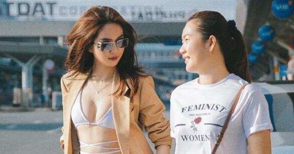 Ngọc Trinh dát đồ hiệu đầy người, ở biệt thự nhưng để trợ lý ngủ ở sofa