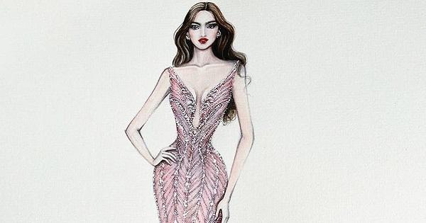 Đỗ Thị Hà công bố 5 bản vẽ váy dạ hội diện Chung kết Miss World 2021