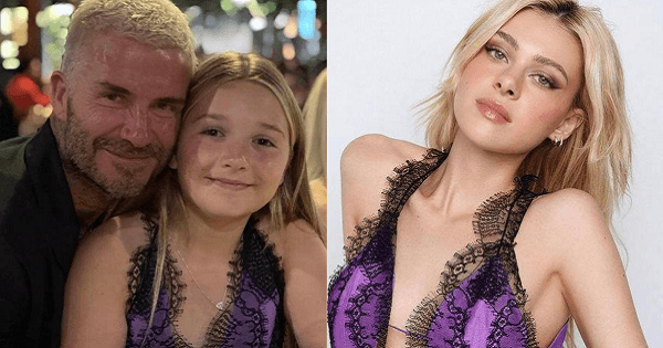 Để Harper mặc đầm khoét cổ sâu của mẹ đi dự tiệc, David Beckham bị nhắc nhở