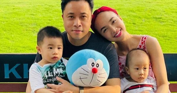 Vợ chồng Đinh Ngọc Diệp - Victor Vũ khoe ảnh hiếm của hai cậu con trai