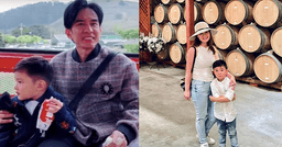 Đan Trường và vợ cũ thân thiết như một cặp, đưa con trai đi chơi nông trại