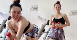 Vy Oanh lần đầu khoe trọn vóc dáng mẹ bỉm hậu sinh con thứ 3