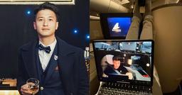 Huỳnh Anh lại bị "soi" hành động kém duyên khi bay hạng thương gia