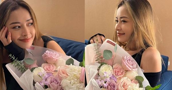 Giữa tin đồn hẹn hò thiếu gia, Chi Pu hạnh phúc khoe được ai đó tặng hoa