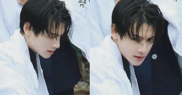 La Vân Hi đẹp như nam thần ở hậu trường trước khi bị nam phụ đấm nhập viện