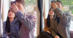 Song Hye Kyo và Jang Ki Yong ngồi sát nhau chụp ảnh selfie ở hậu trường