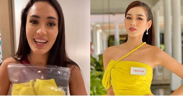 Miss Mexico vui như trẩy hội khi được Đỗ Thị Hà trao tặng váy 30 triệu trước thềm Chung kết