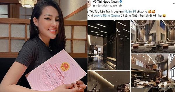 Ngân 98 tự thưởng cho mình biệt thự sang trọng dịp sinh nhật