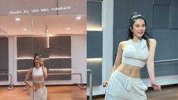 Diệp Lâm Anh tập nhảy sexydance, nhắn nhủ sắp trở lại làng giải trí?