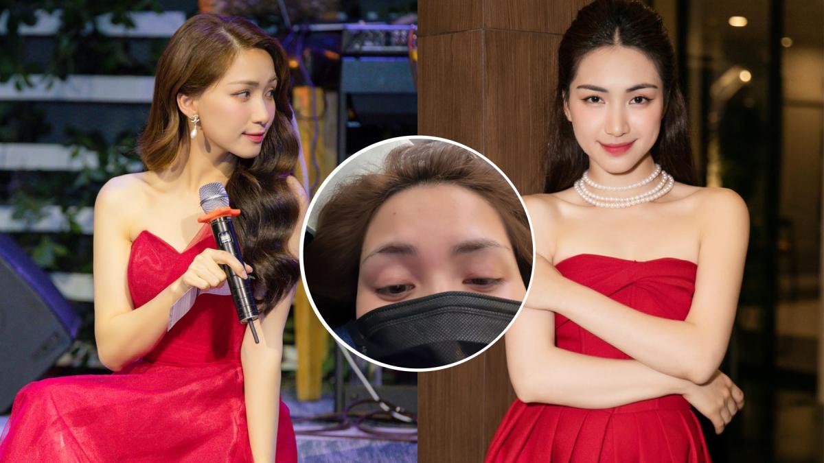 Chia tay thiếu gia, Hòa Minzy chạy show đến thiếu ngủ, mắt sưng húp