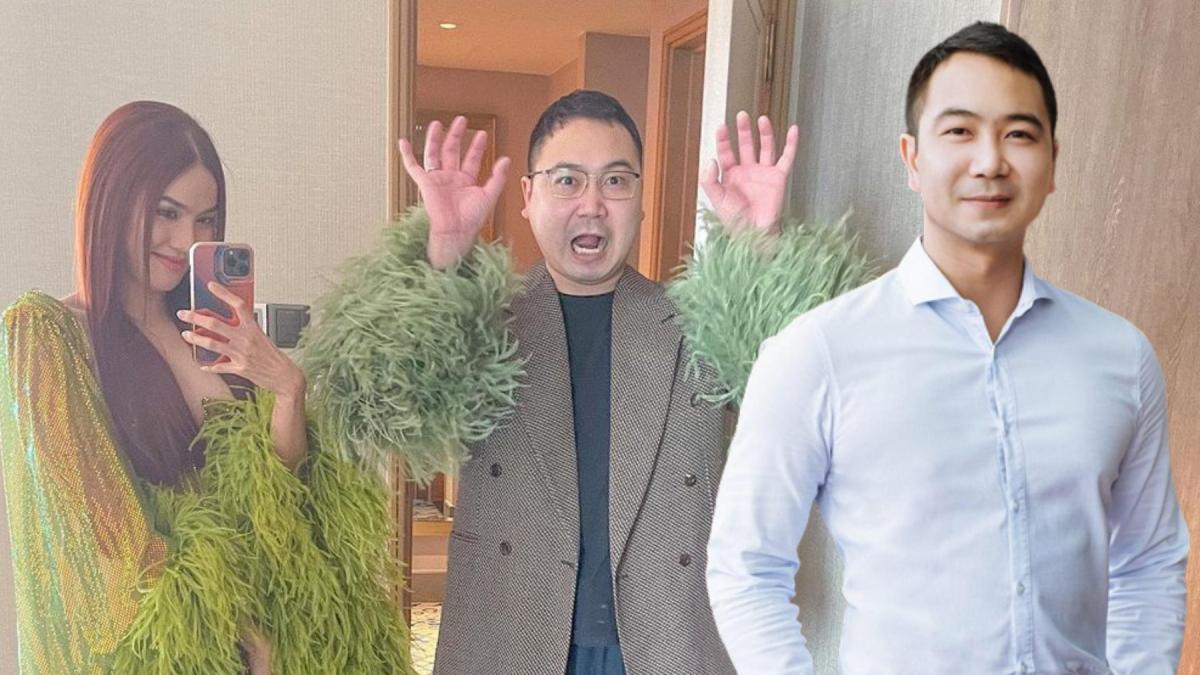 Vợ chồng Lan Khuê đăng ảnh lầy lội, biểu cảm của doanh nhân Tuấn John chiếm hết spotlight