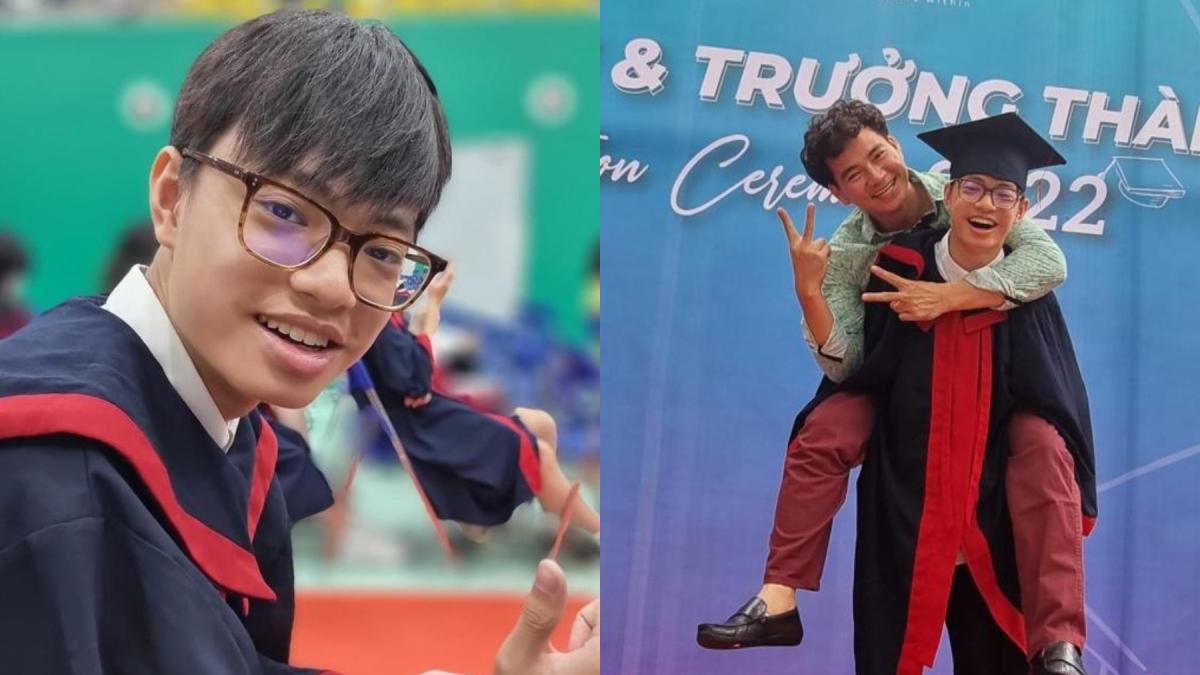 “Cậu cả" nhà Xuân Bắc cao lớn điển trai, cõng bổng bố trong lễ trưởng thành