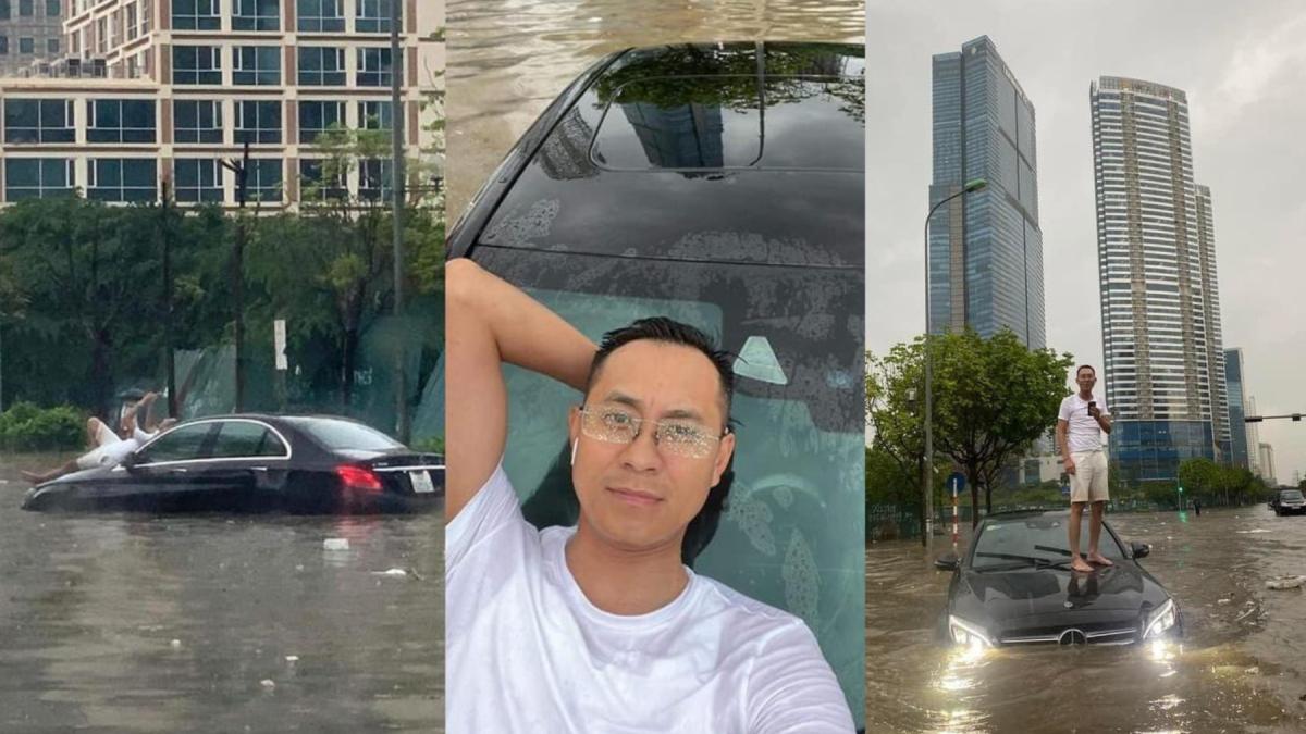 Người đàn ông check in với xe "Mẹc" 2 tỷ bị ngập: Không buồn thì vui thôi