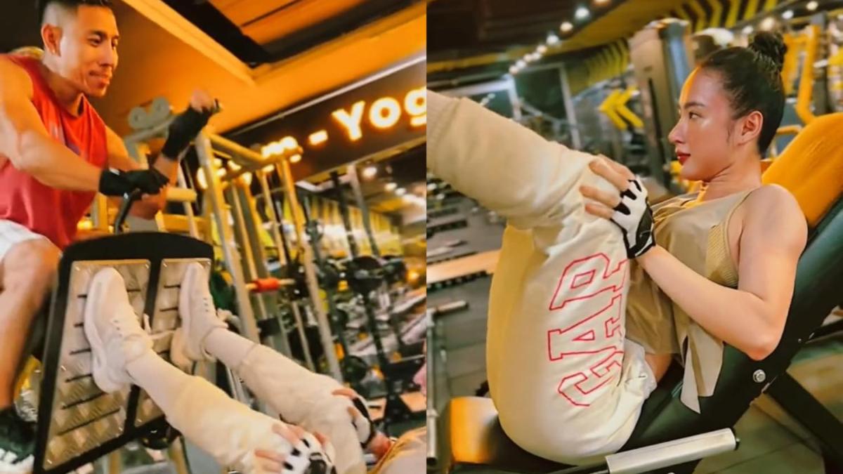 Angela Phương Trinh tập tạ 260kg, dùng đùi nâng được cả Phạm Văn Mách