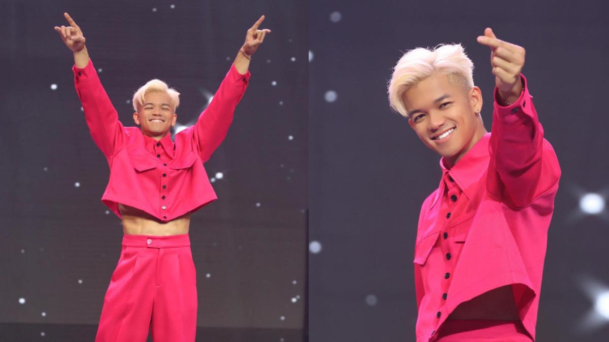 Trọng Hiếu mặc crop top hồng khoe múi bụng "thả thính" fan girl