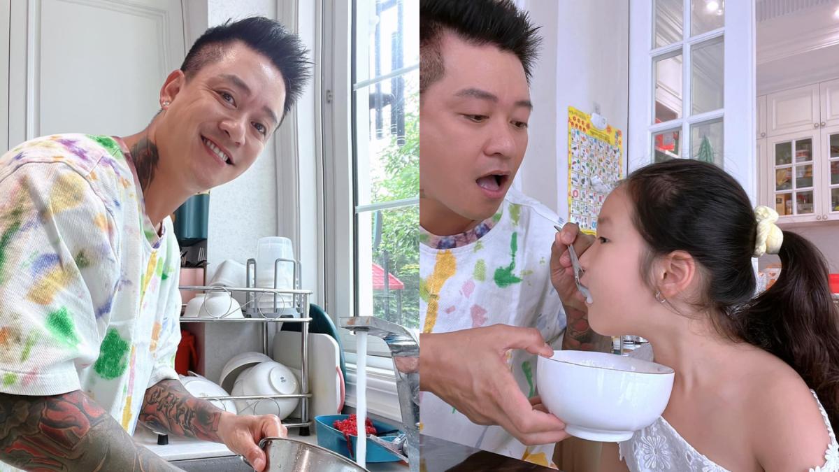 Cuộc sống khó tin của Tuấn Hưng ở tuổi U50: Chăm con, làm việc nhà