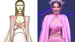 Thùy Tiên tự biến mình thành “hoa hậu quý bà” với chiếc đầm khó tả