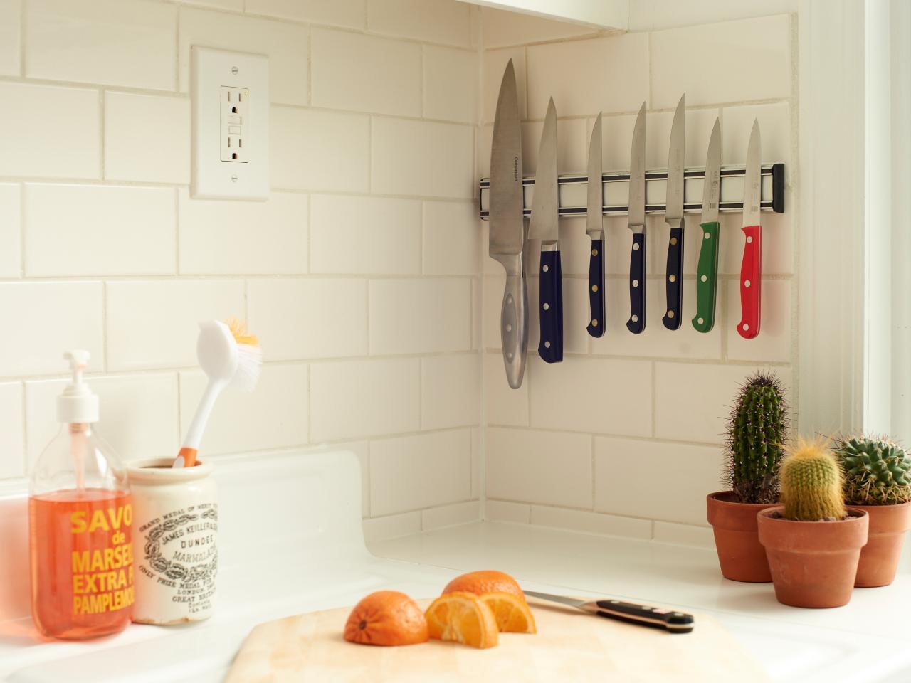 6 vị trí tốt nhất để lưu trữ dao làm bếp an toàn, khoa học