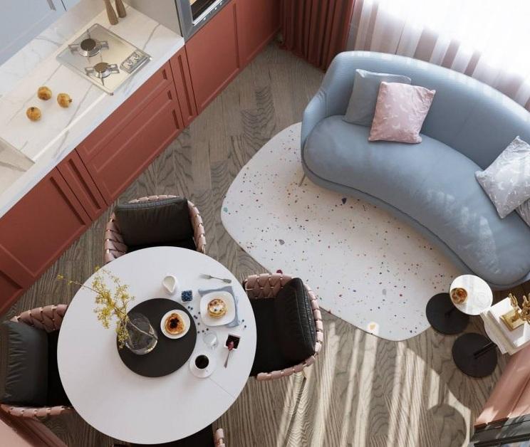 Căn hộ vỏn vẹn 28m² nhưng thu hút nhờ sắc màu ngập tràn cảm hứng