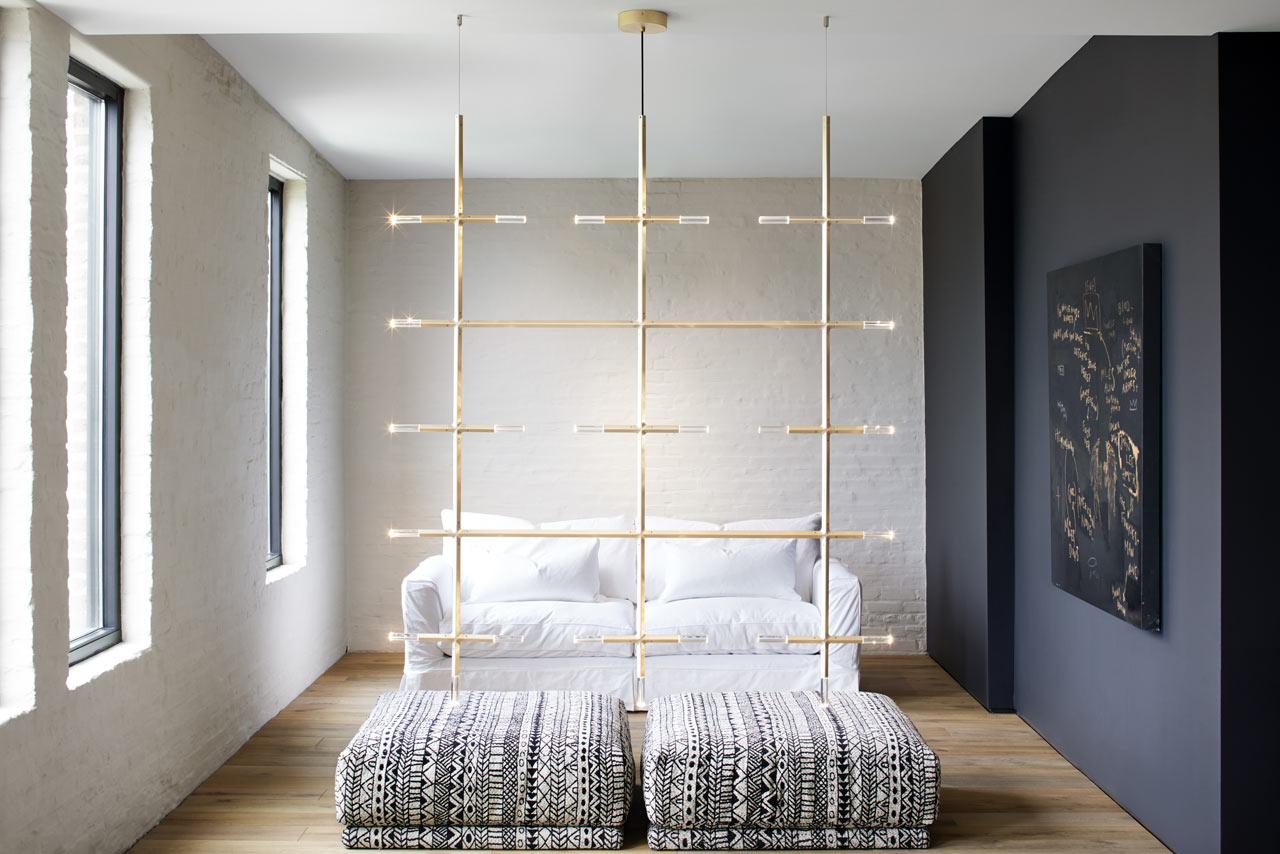 Jax, hệ thống đèn chiếu sáng kiêm vách ngăn độc đáo cho phòng ngủ