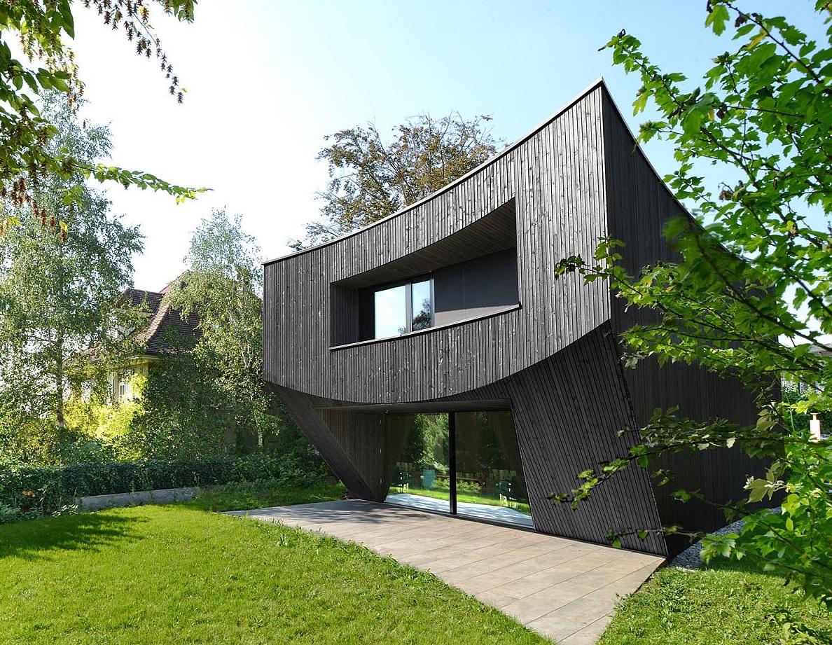 Casa Curved, ngôi nhà gỗ tại Thụy Sỹ cực sáng tạo với đường cong ấn tượng