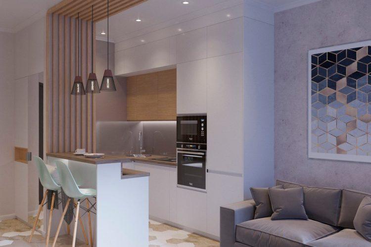 Căn hộ 33m² của cô nàng độc thân với gam màu tím nhạt nhẹ nhàng, lãng mạn