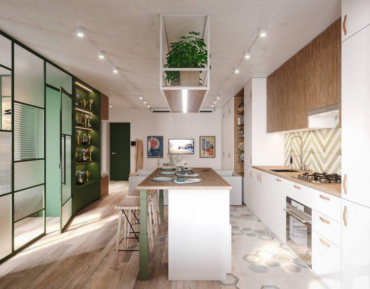 Căn hộ 48m² của chàng vận động viên ưu tú, có cả rạp chiếu phim tại gia