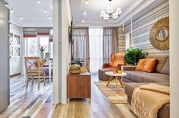 Căn hộ 35m² của cặp vợ chồng son có thiết kế tươi sáng, loại bỏ phòng ngủ bằng cách đầu tư sofa bed