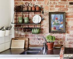 Ý tưởng trang trí bếp bằng giấy dán tường trang trí vẫn sống động như thật