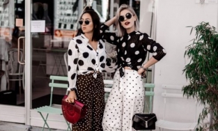 Cách phối đồ với hoạ tiết chấm bi 