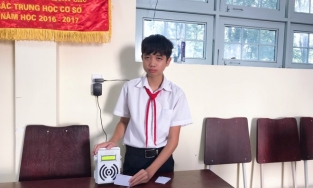 Kon Tum: Học sinh chế tạo thiết bị kiểm soát trên xe đưa đón