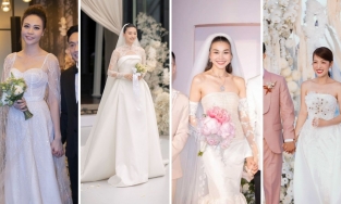 4 bó hoa cưới cầm tay đắt đỏ, độc đáo của sao Việt