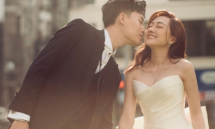 Ảnh cưới trên phố Sài Gòn của Phương Lan và Phan Đạt