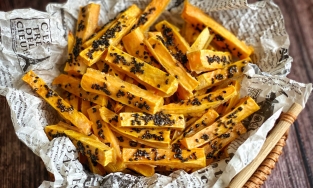 Cách làm khoai lang nướng giòn ngon không cần dầu mỡ